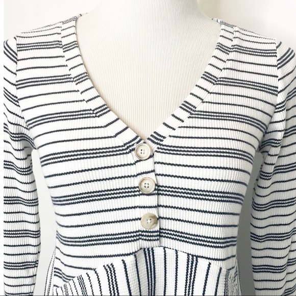 Maeve Anthropologie Eliza Henley Waffle Top - Picture 5 of 9